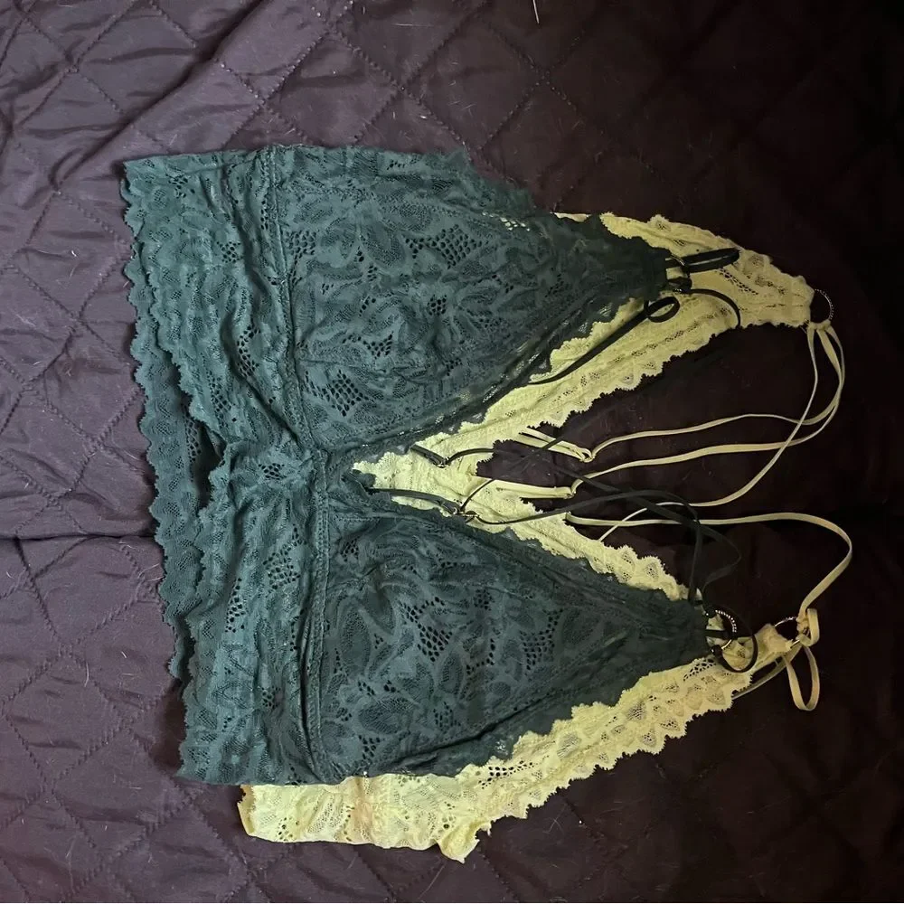 Aerie lace bralettes size medium